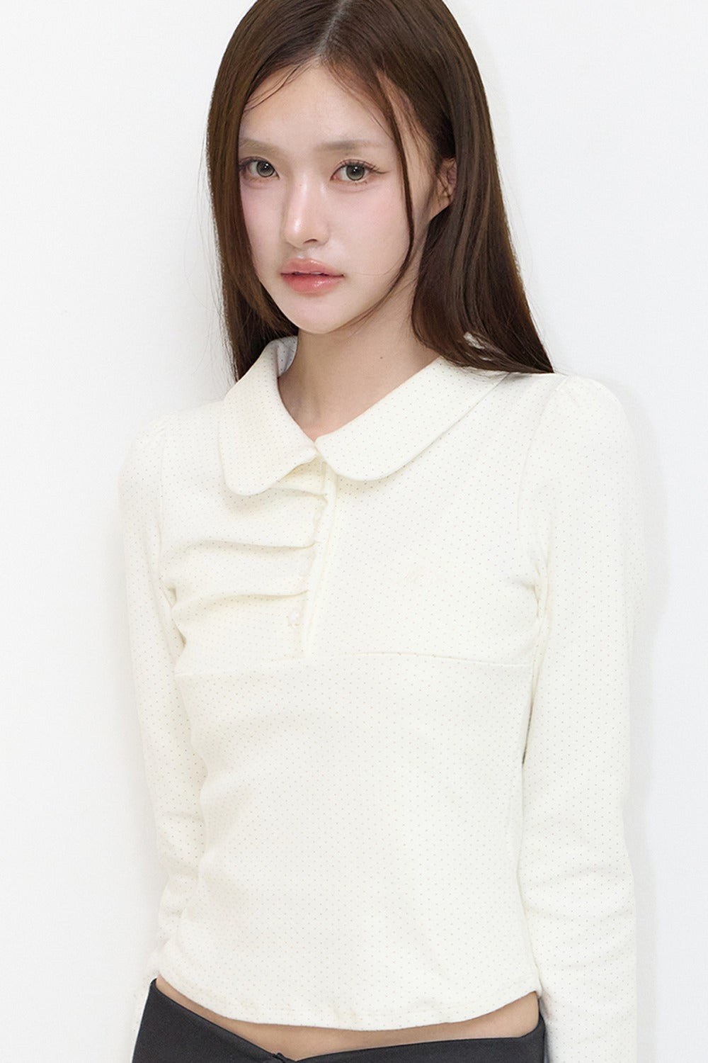 illigo-fw-26-dot-pintuck-collar-long-sleeve-ivory-ivory-s