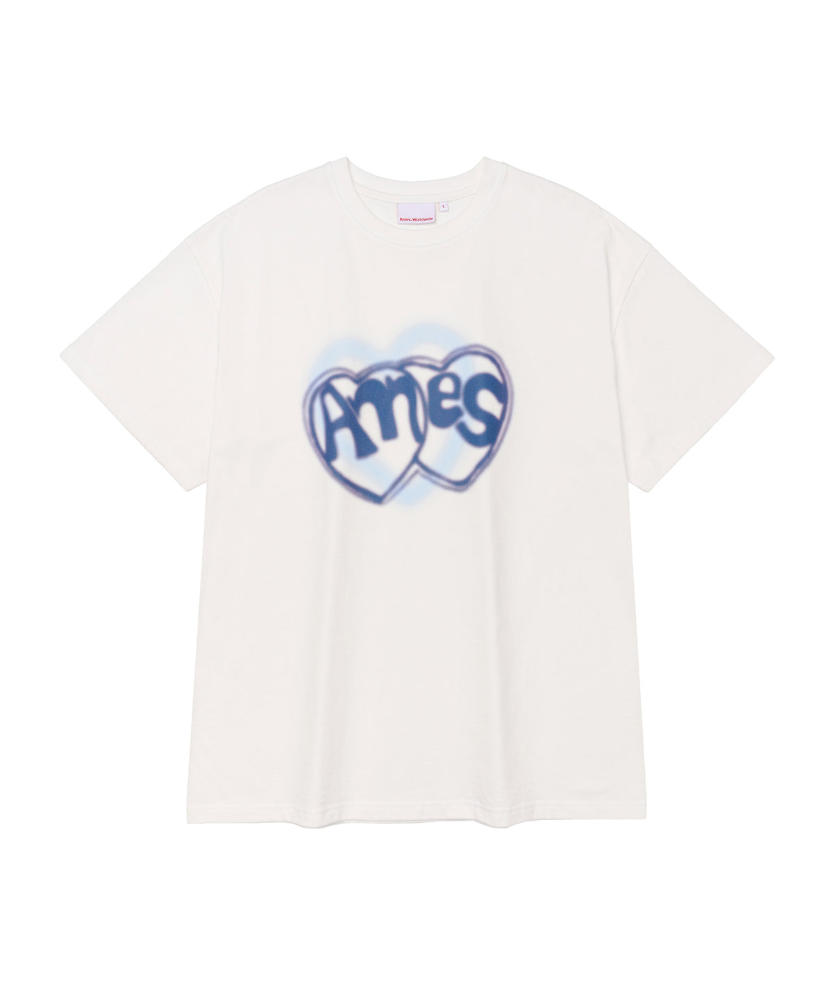 ames-worldwide-fw-26-heart-spray-tee-white-s