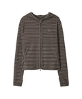 dandel-ss-26-dd-stripe-trim-hoodie-zip-up-brown-brown-s