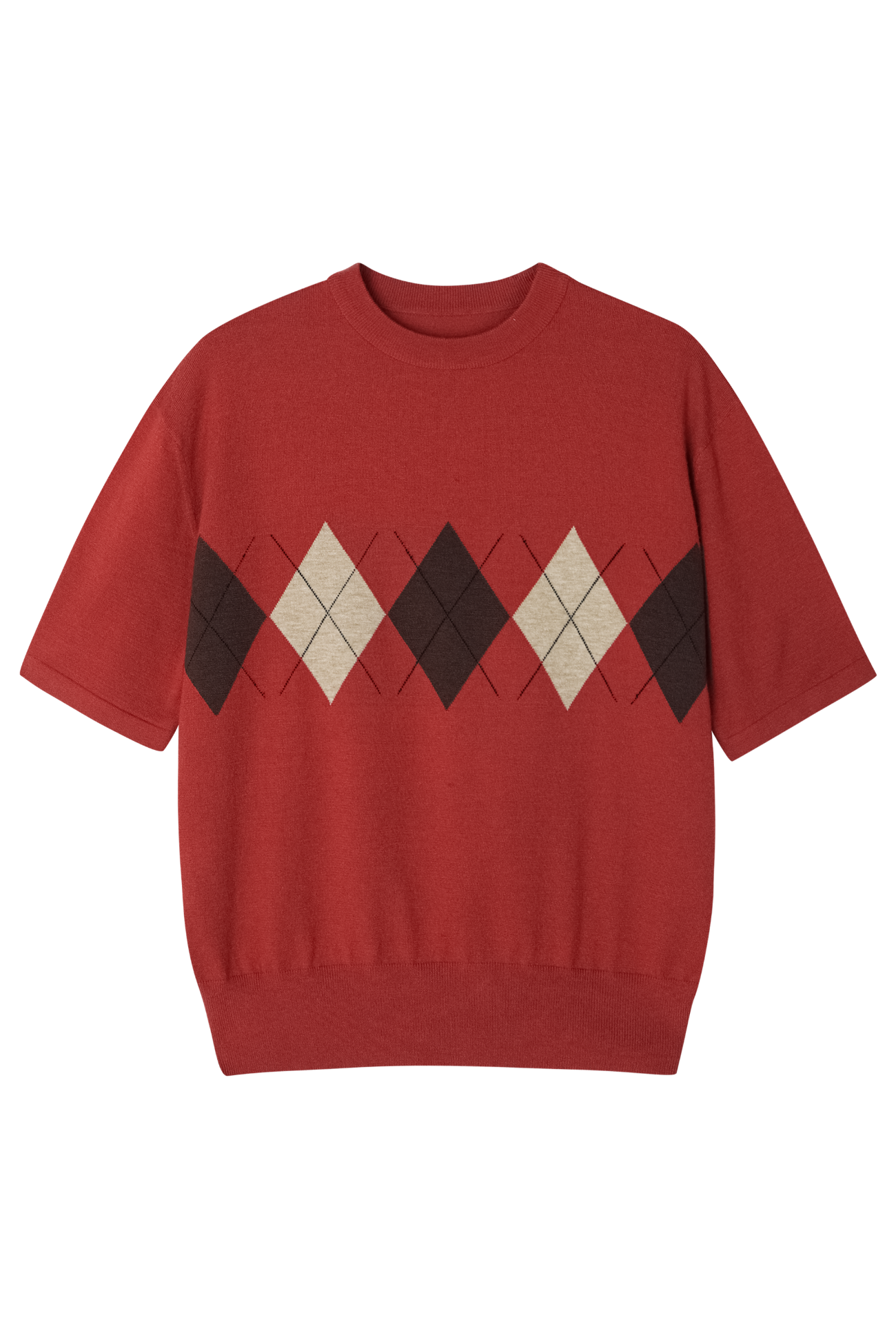 noise-ss-26-argyle-round-crop-half-knit-red-red-s