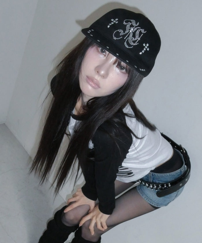 nastyfancyclub-fw-26-halo-stud-cap-black-f26ze412-black-s