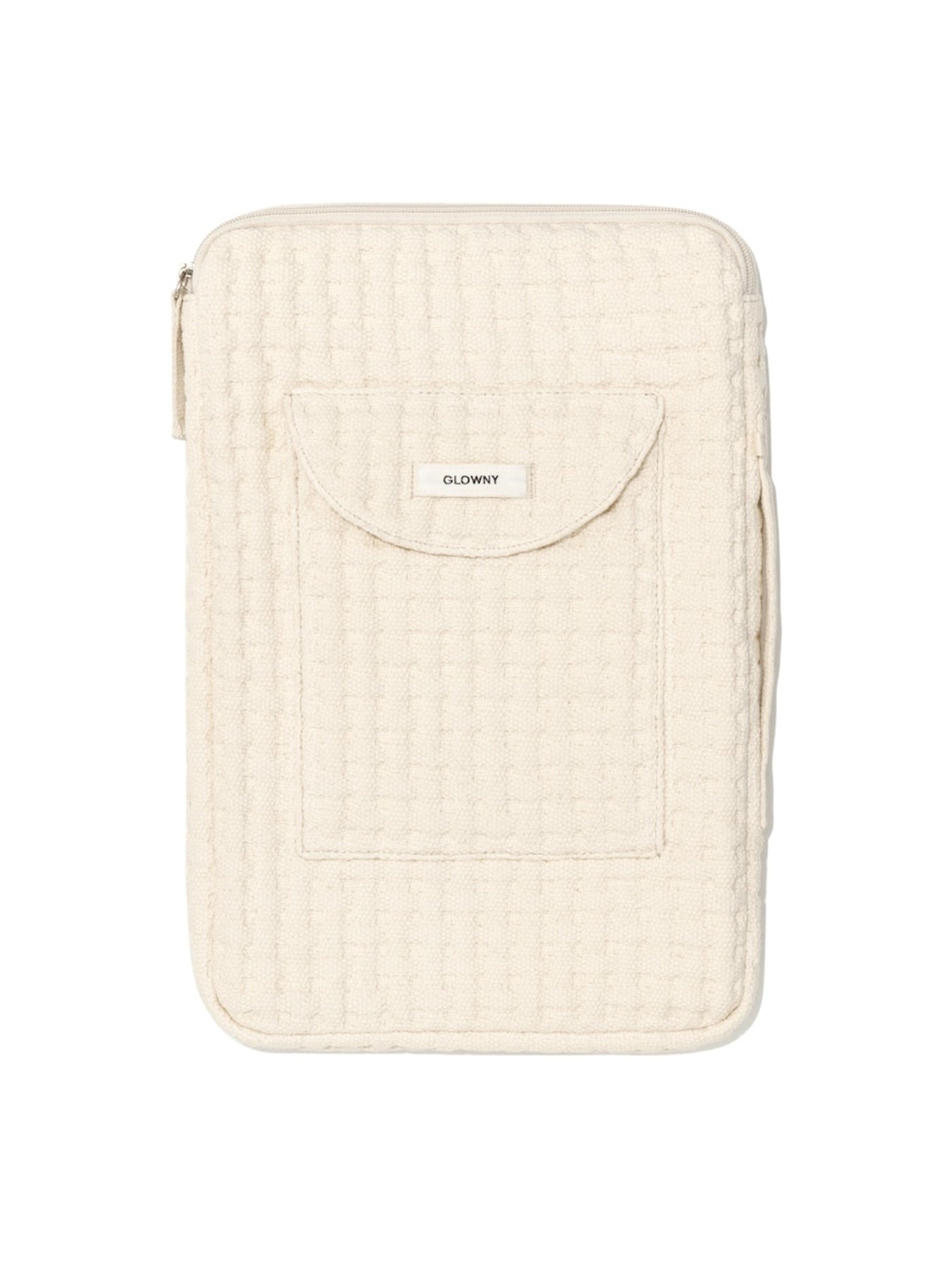 glowny-ss-25-dreamy-cotton-tile-laptop-pouch-ivory-ivory-s