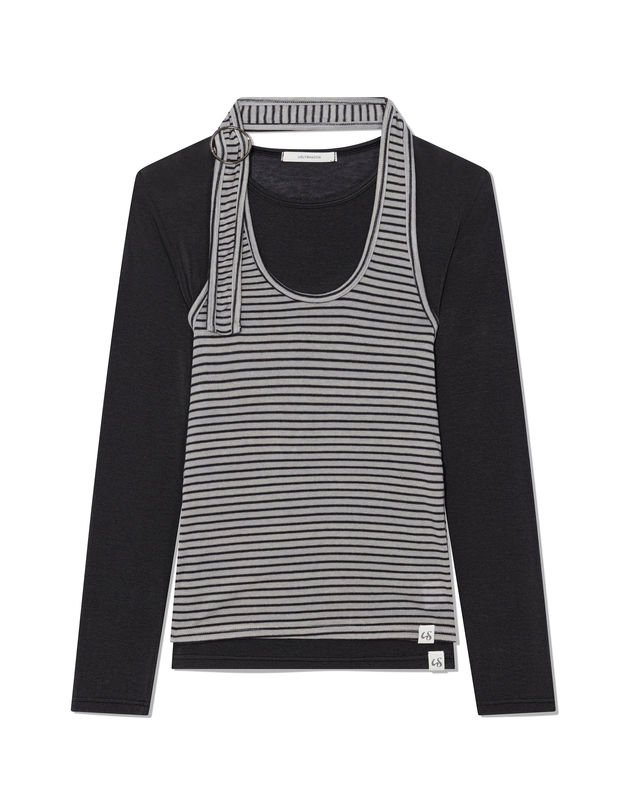 ugly-shadow-ss-26-striped-halter-neck-layered-t-shirt-grey-grey-s