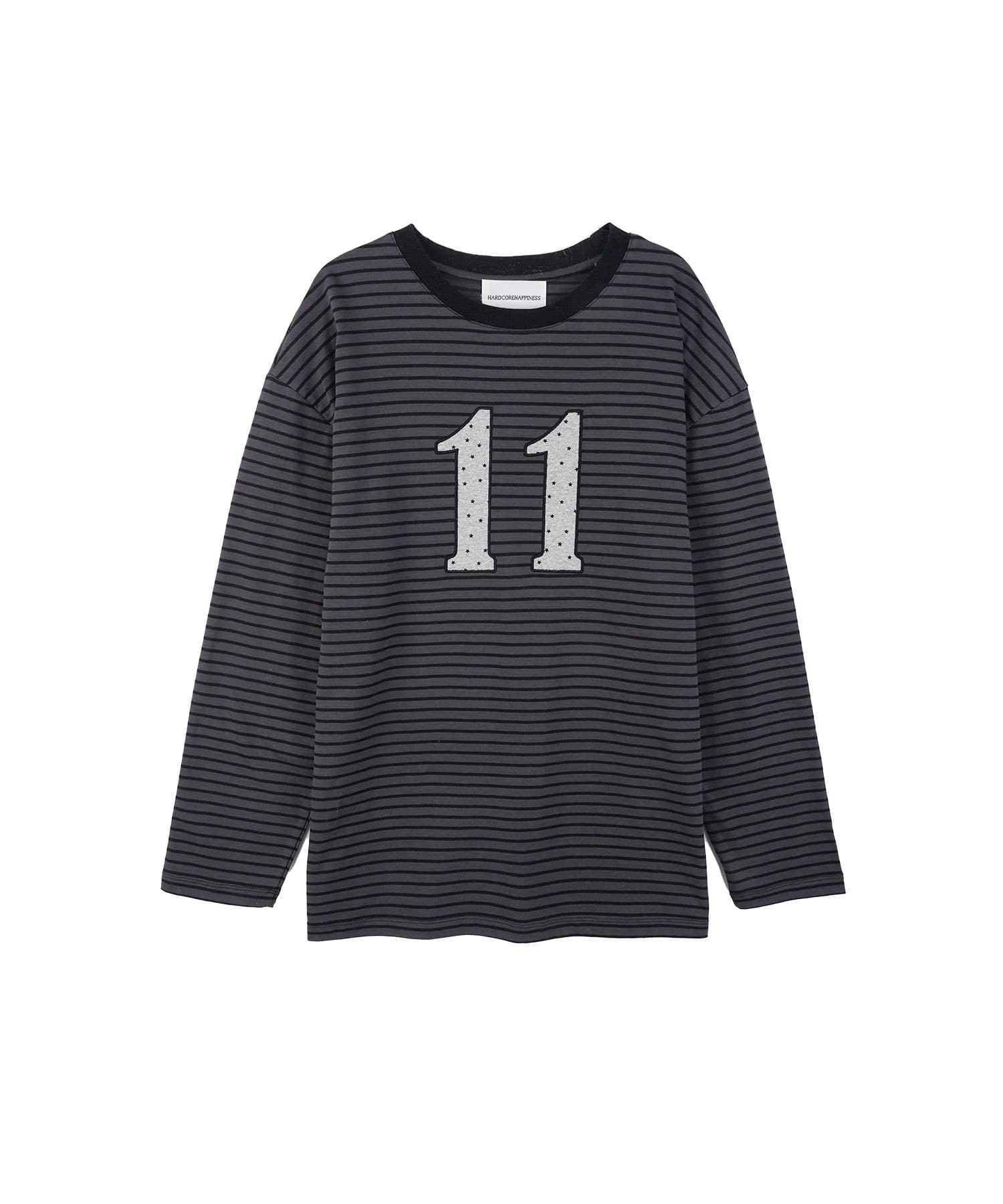 hardcore-happiness-ss-26-star-stripe-11-patch-long-sleeve-charcoal-s
