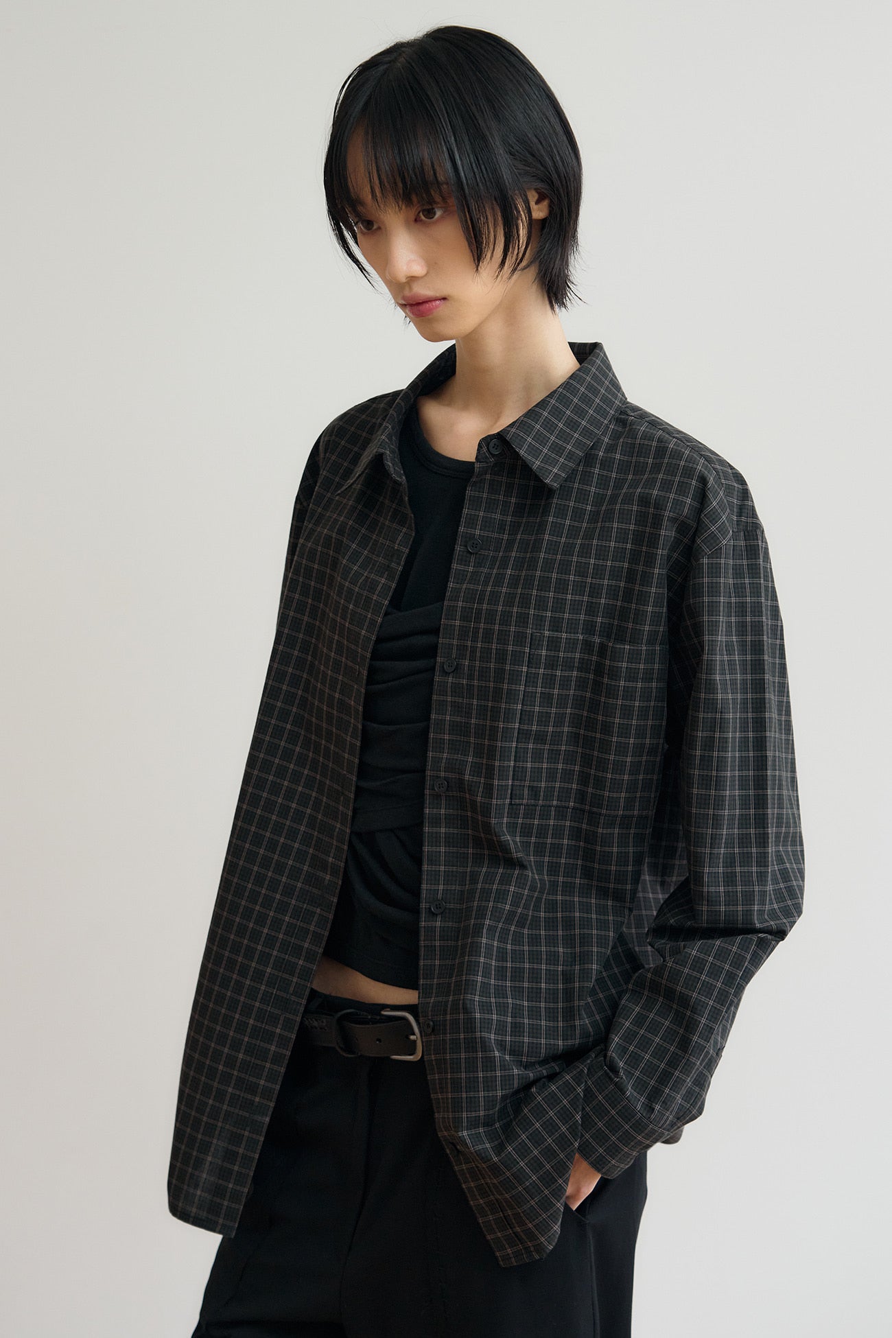 sis-a-fw-25-kiko-check-over-shirt-black-black-s