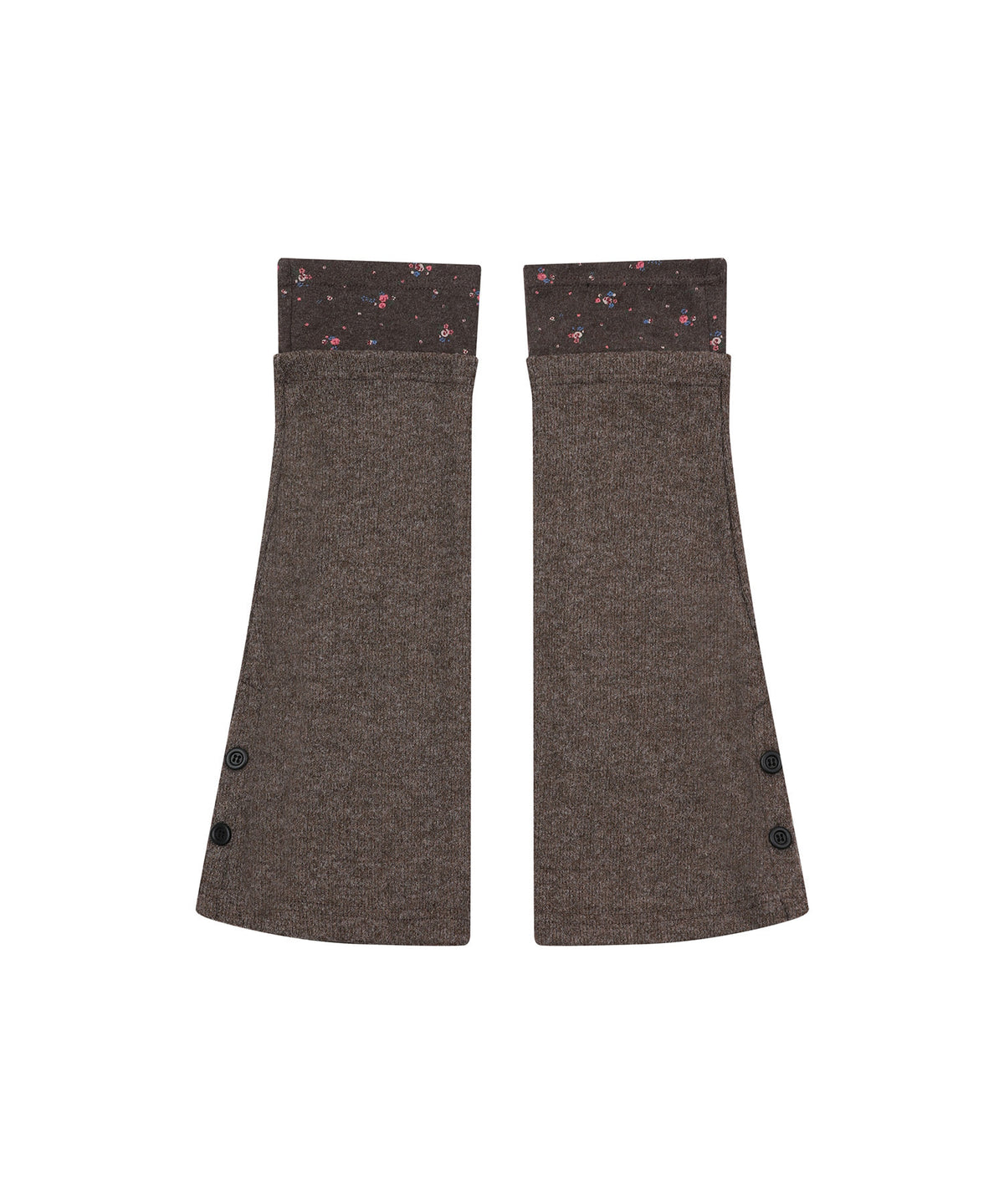 bauf-fw-26-floral-layered-leg-warmers-brown-brown-s
