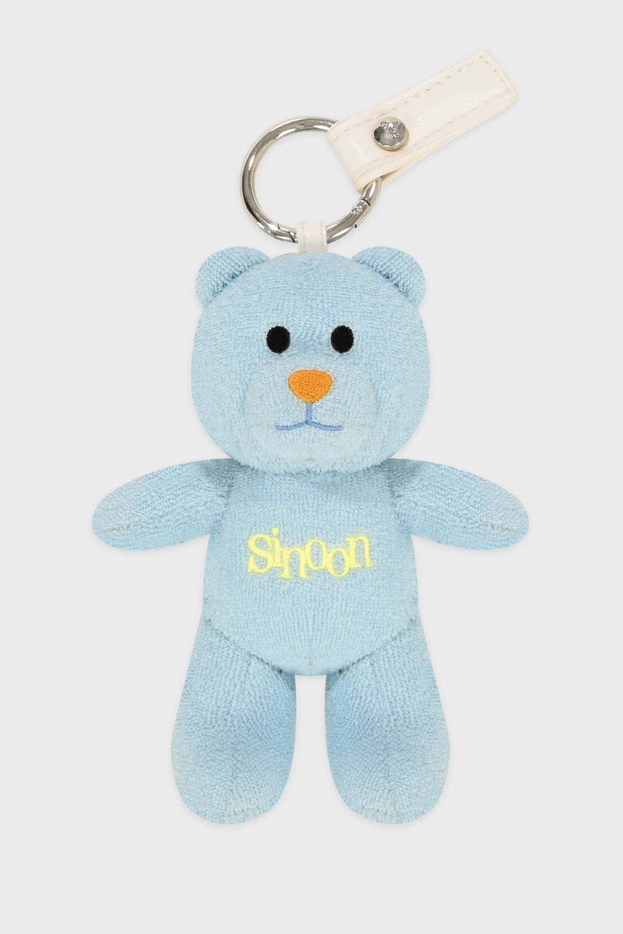 sinoon-fw-25-nooni-bear-keyring-cotton-blue-cotton-blue-s