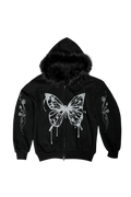 darling-you-are-bad-fw-25-butterfly-splatter-zip-up-black-fleece-fur-removable-black-s