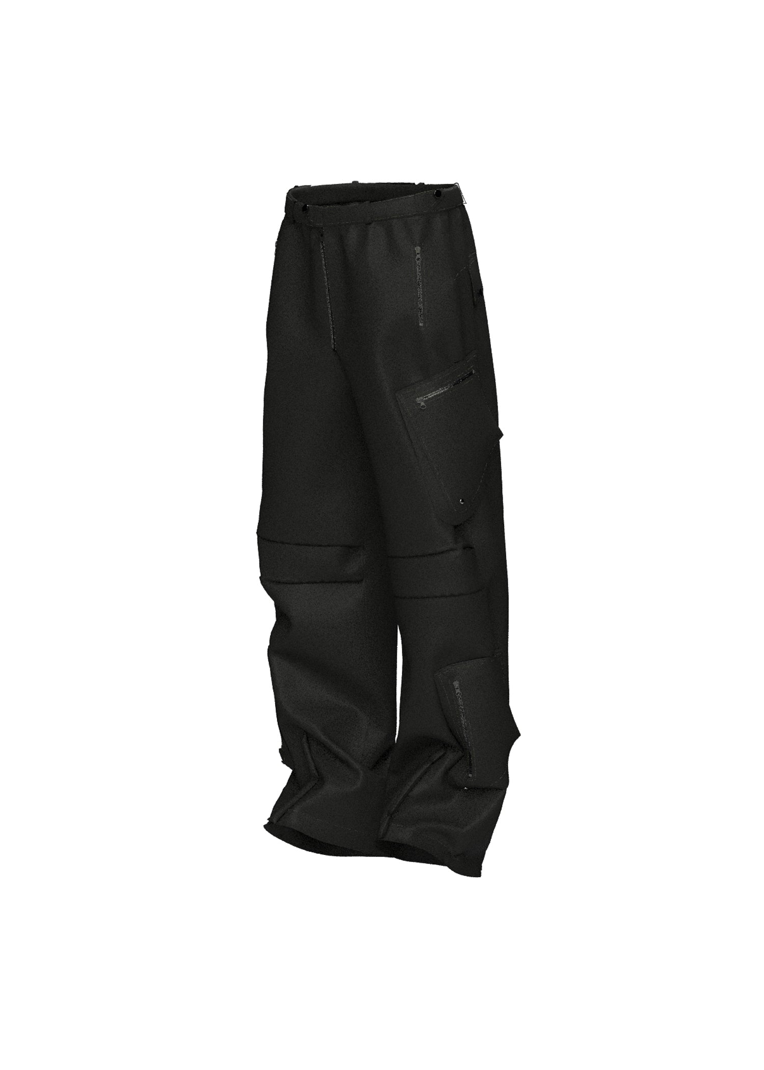 another-youth-ss-26-001-23-eco-shell-cargo-pants-black-black-s