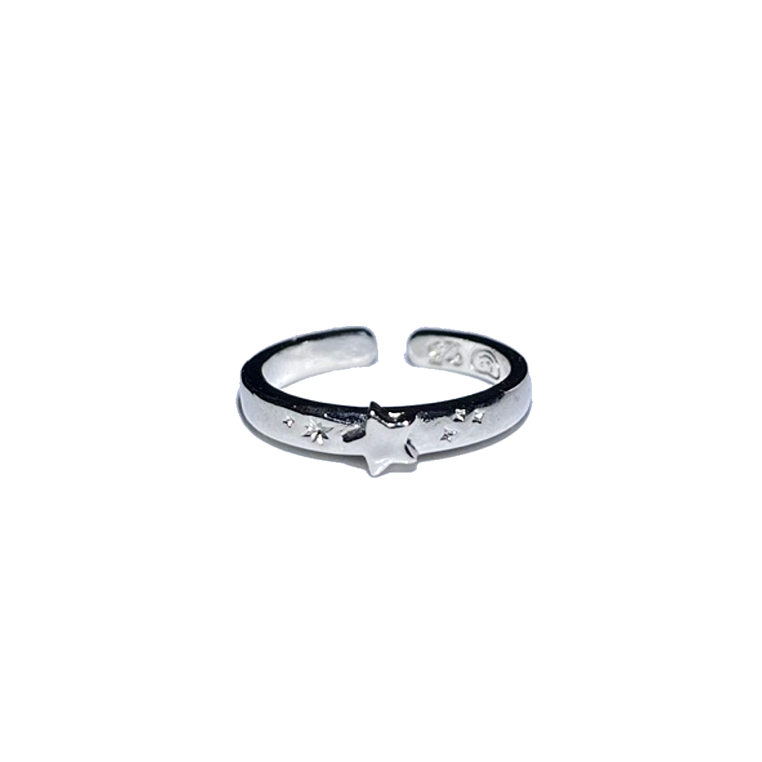3amgang-seasonless-silver-star-thin-ring