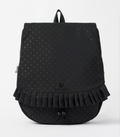 [SUMUMBONUM] Dot  pleats  backpack large_Black