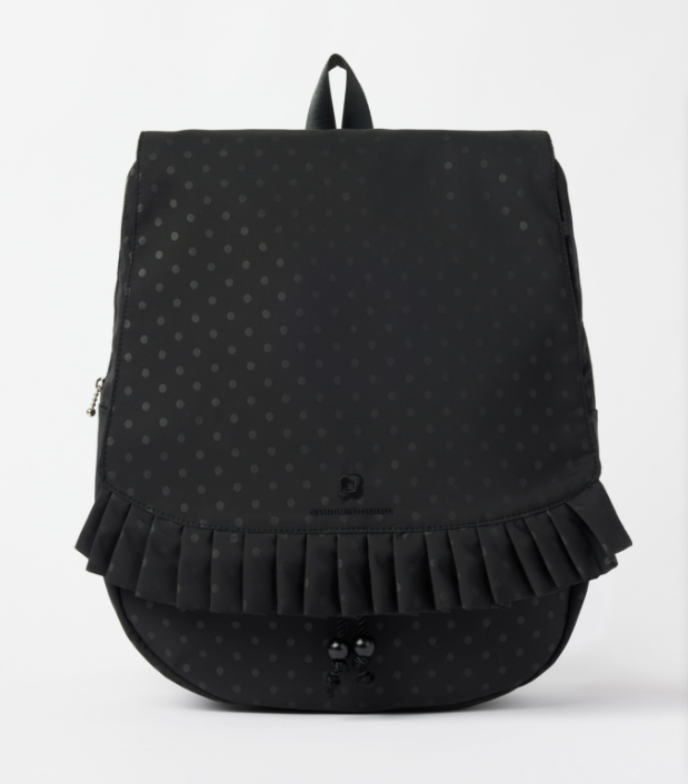 [SUMUMBONUM] Dot  pleats  backpack large_Black