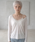 dilettantisme-ss-26-lace-v-neck-t-shirt-white-white-s