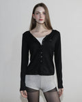 magoren-seoul-ss-26-metal-triclipse-u-neck-cardigan-black-black-s