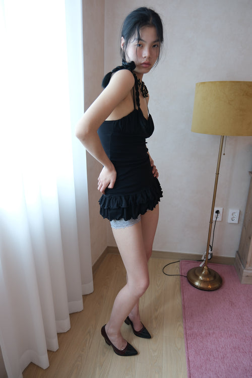 losesleepover-ss-26-puff-rosette-dress-black-black-s