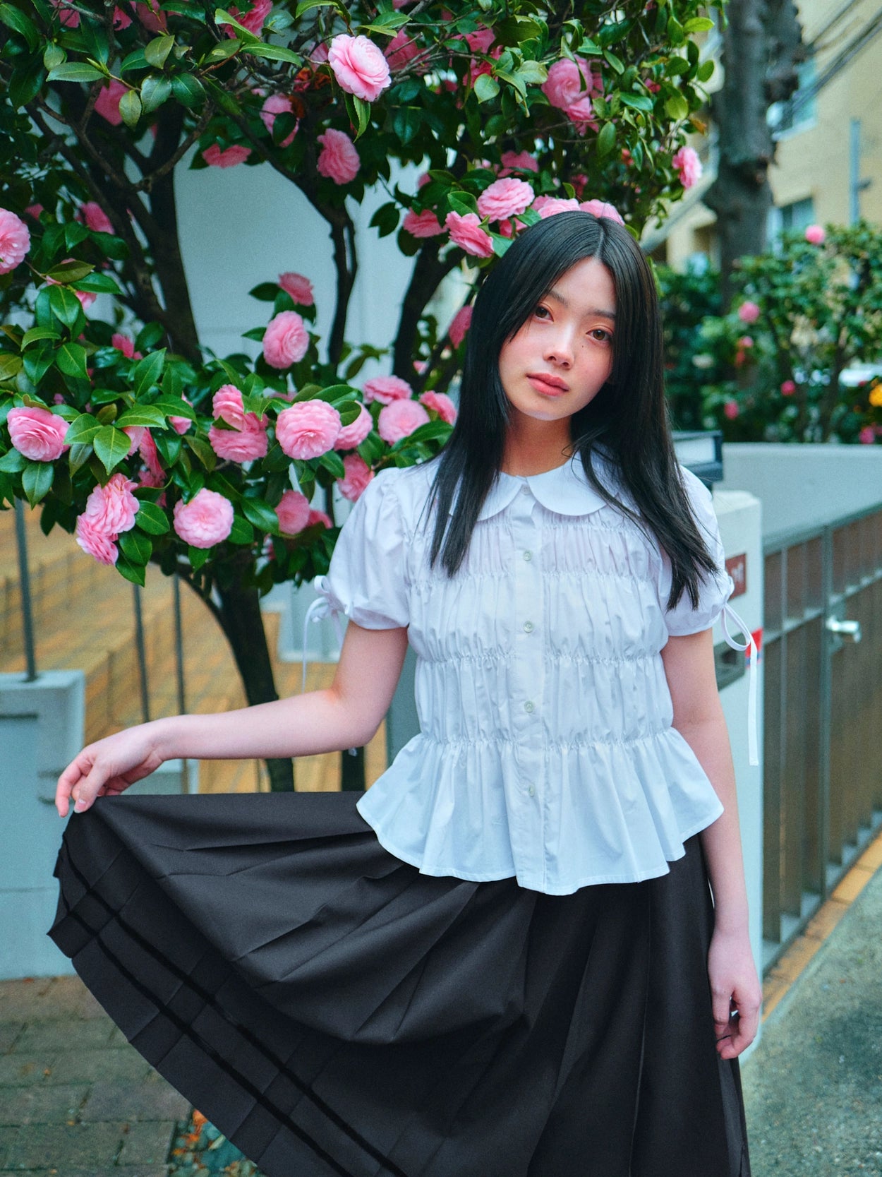 lo-axual-ss-25-shirring-puff-shirts_white