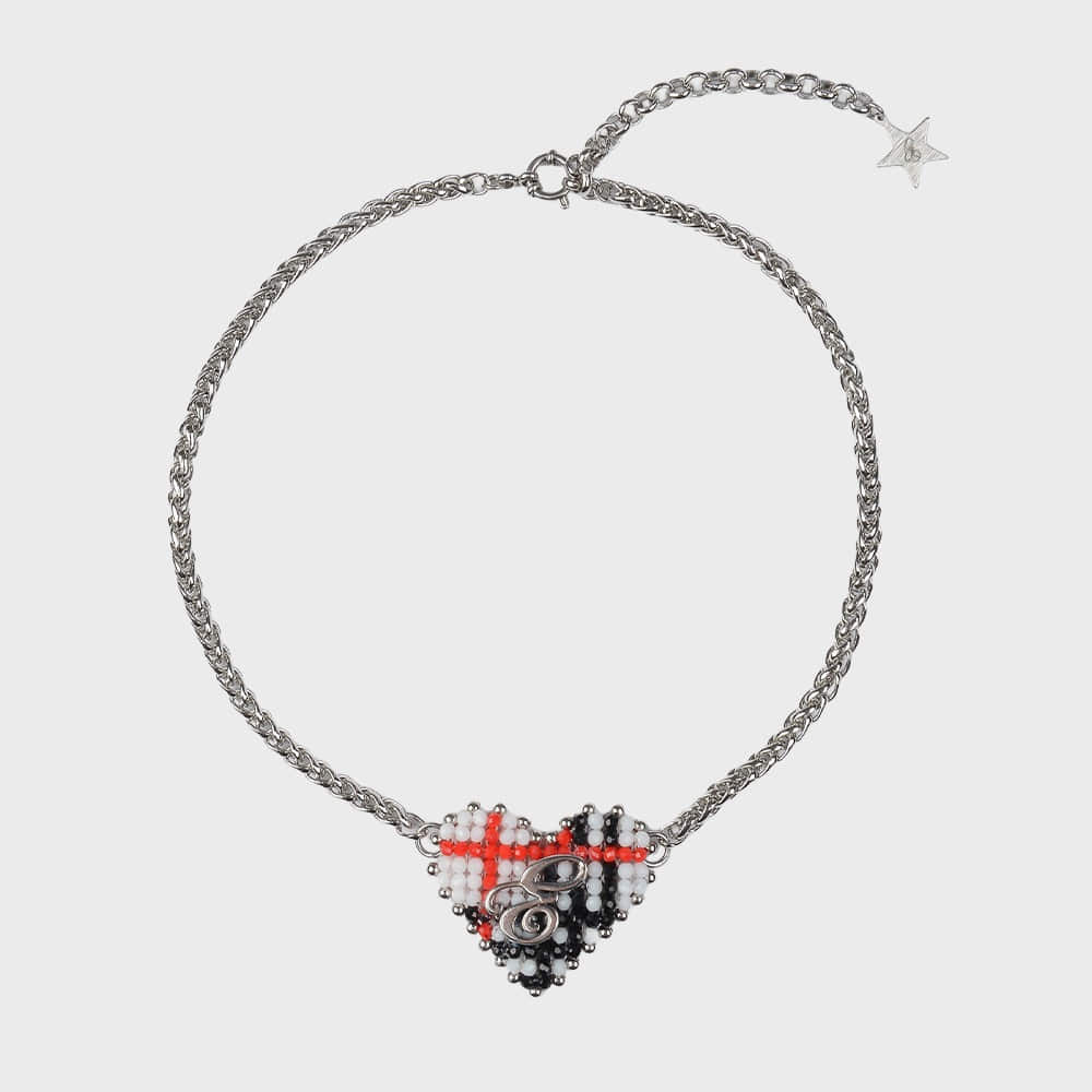 eireve-fw-25-beaded-tartan-check-heart-necklace-white-white-s