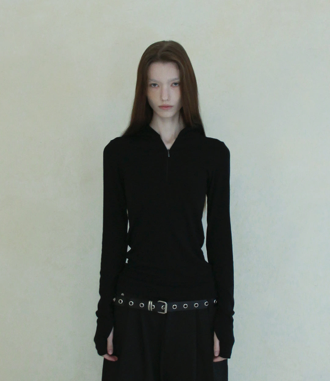 hagamos-fw-26-soft-slim-half-zip-hoodie-black-black-s