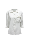 chemehc-fw-26-bow-mid-sleeve-blouse-white-white-s