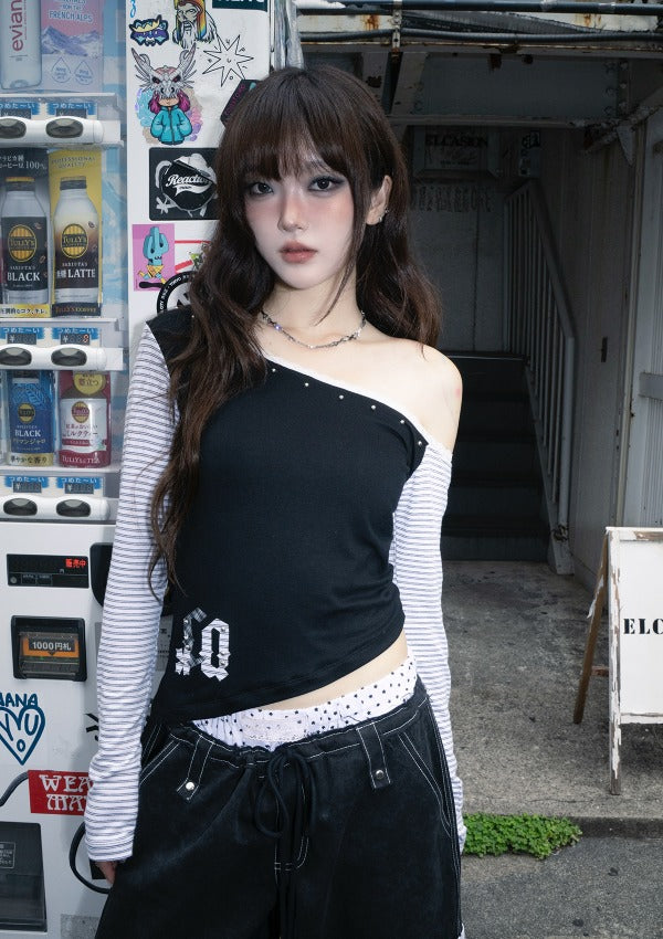 cherryquiri-fw-25-cq-patch-stud-one-shoulder-black-black-s