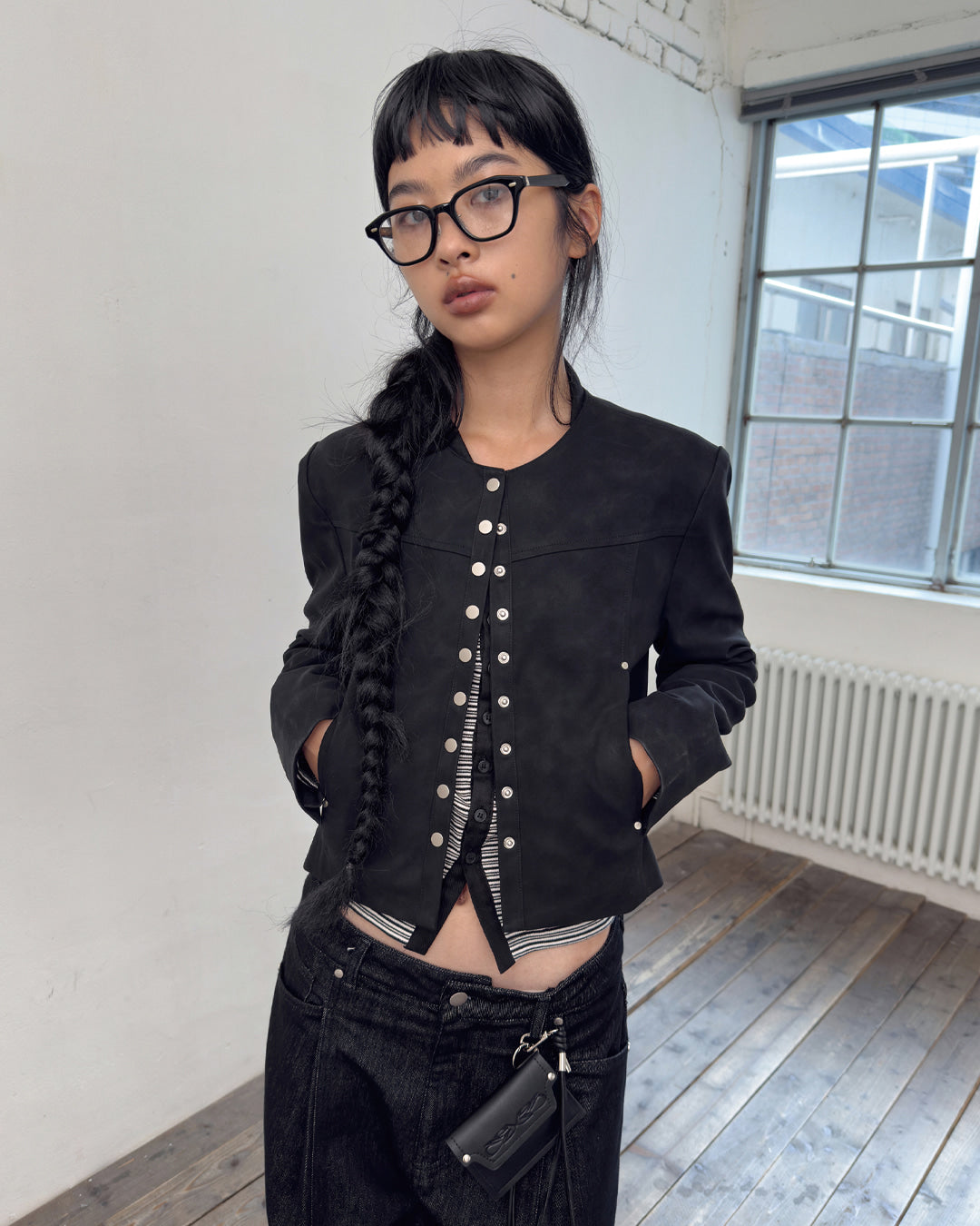 porterna-fw-25-leather-snap-crop-jacket-black-black-s