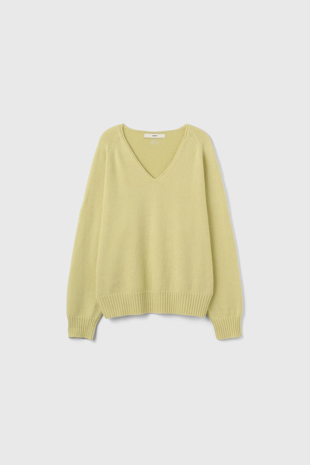 anedit-fw-26-i-cloud-wool-soft-loose-v-neck-knit-pistachio-cream-cream-s