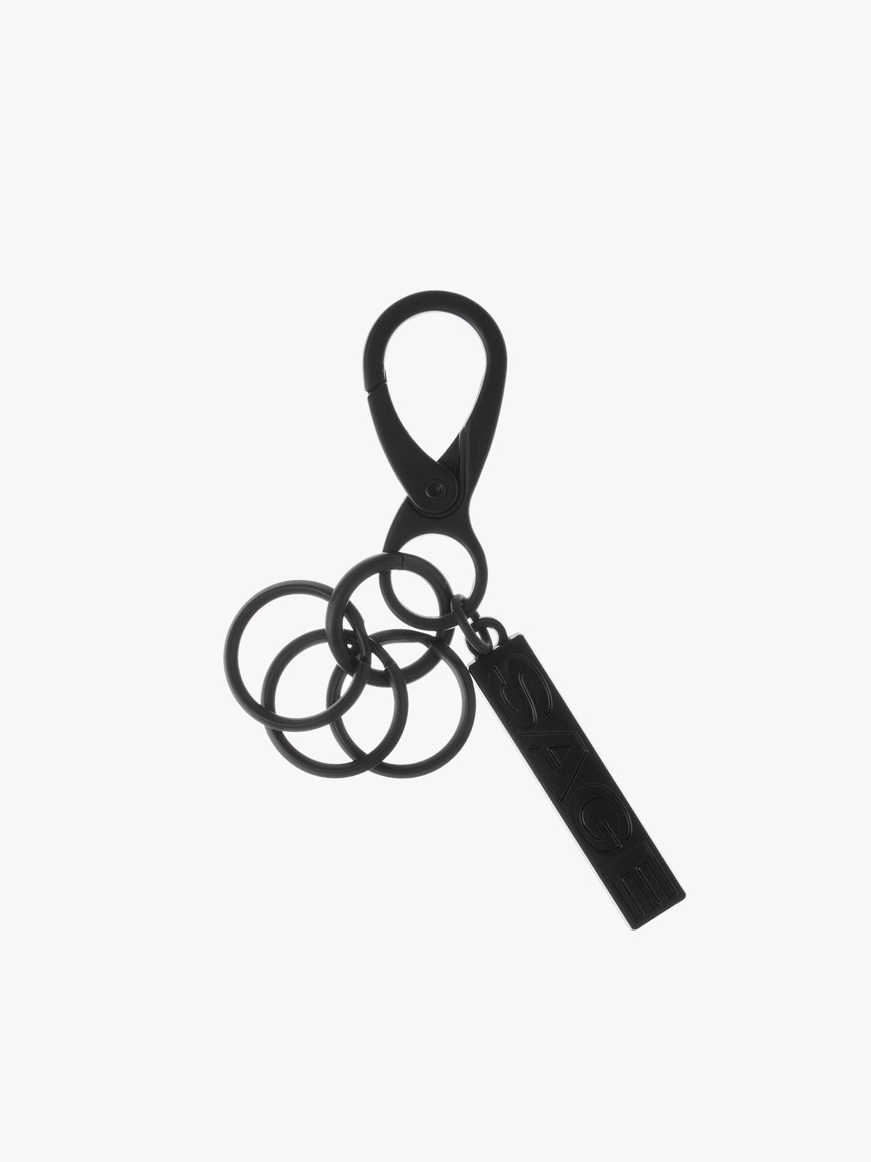sagega-ss-26-circle-keyring-matte-black-matte-black-s