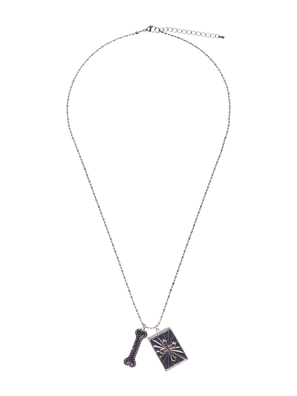 luv-is-true-ss-26-el-glitter-cross-bone-necklace-black-black-s