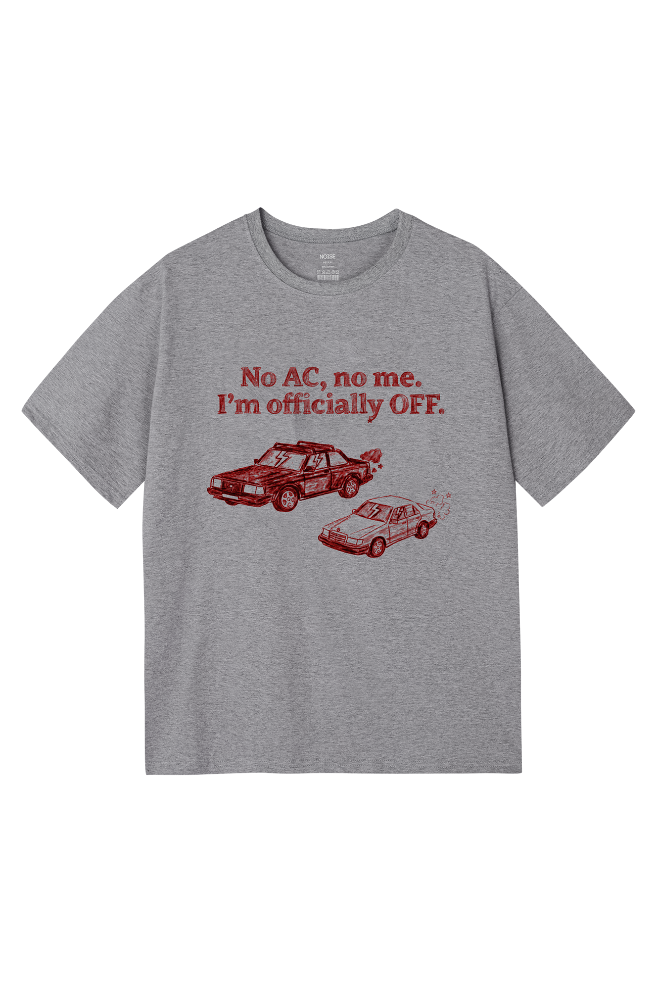 noise-ss-26-vintage-old-car-graphic-short-sleeved-t-shirt-melange-gray-gray-s