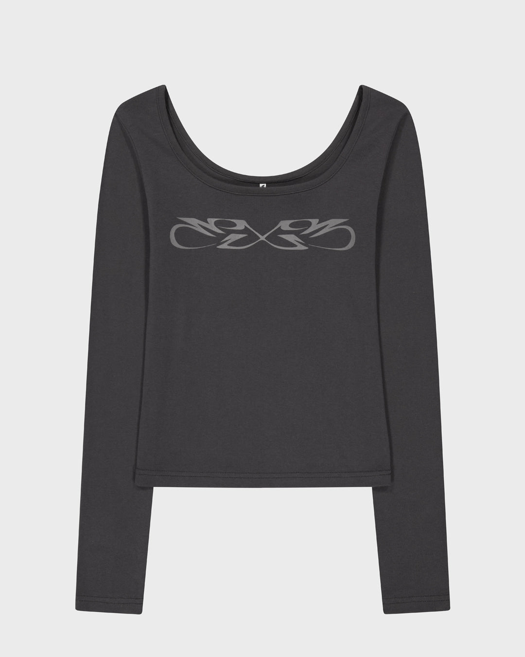porterna-fw-25-graphic-u-neck-long-sleeve-t-shirt-charcoal-charcoal-s
