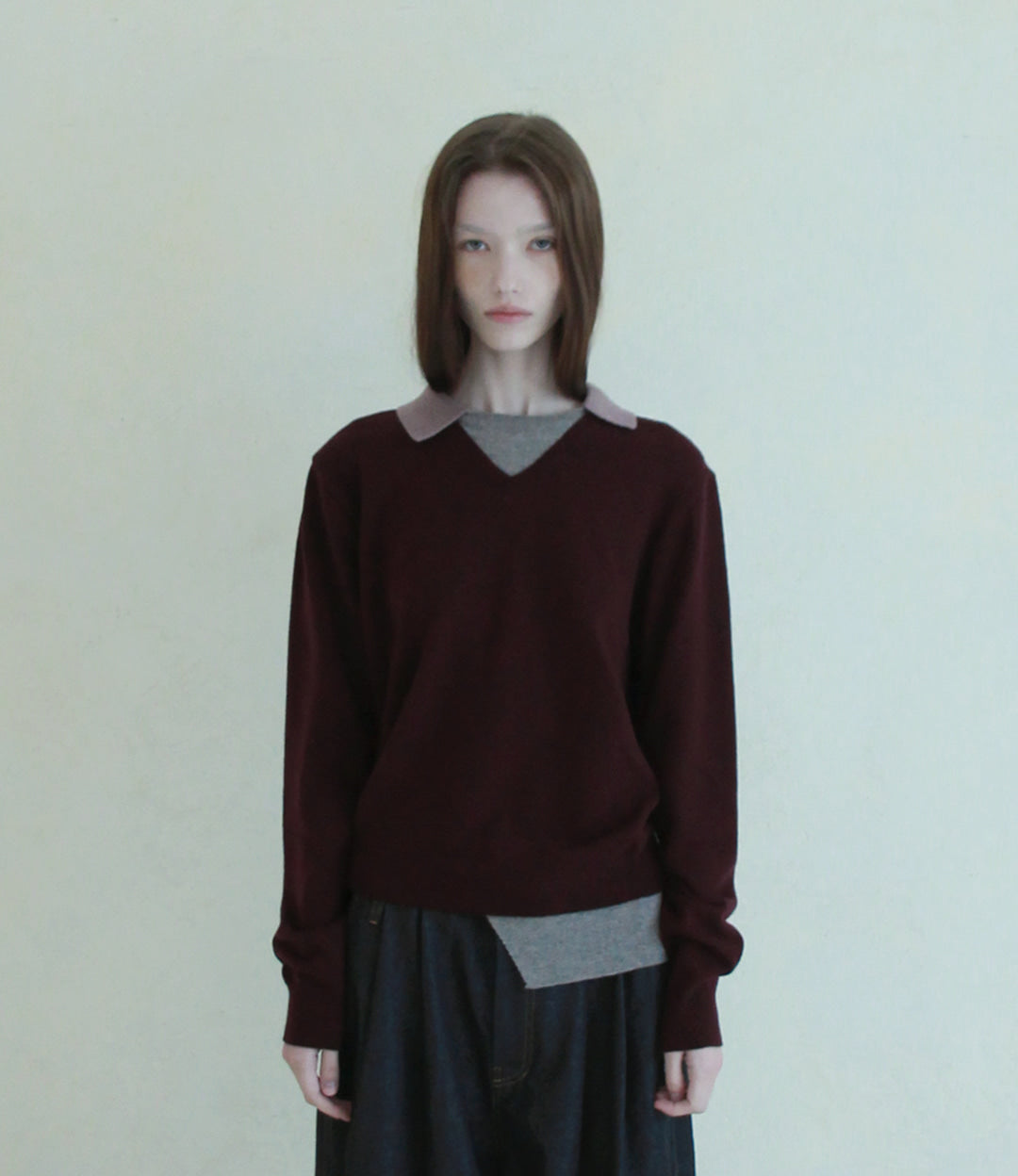 hagamos-fw-26-layered-color-panel-knit-plum-plum-s