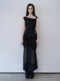 damio-ss-26-draped-strap-sleeveless-top-black-black-s