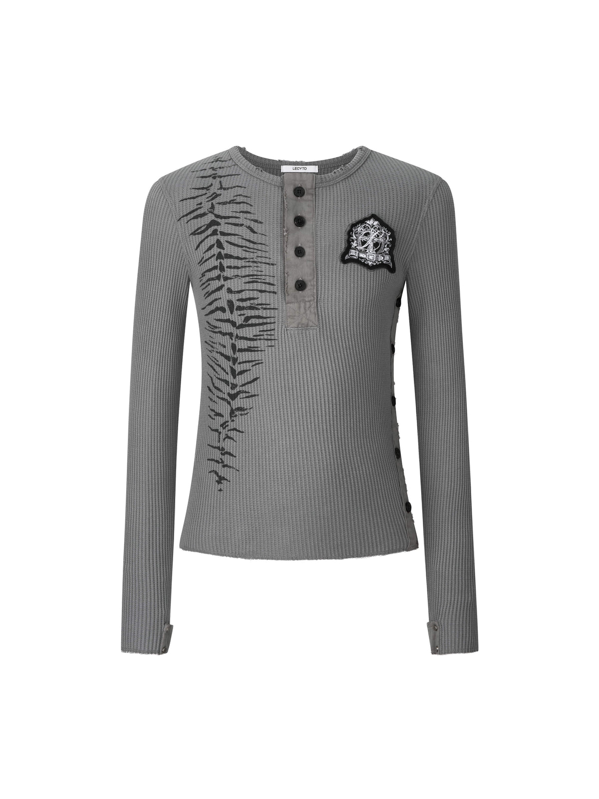 lecyto-fw-26-sacred-thorn-ribbed-top-khaki-khaki-s