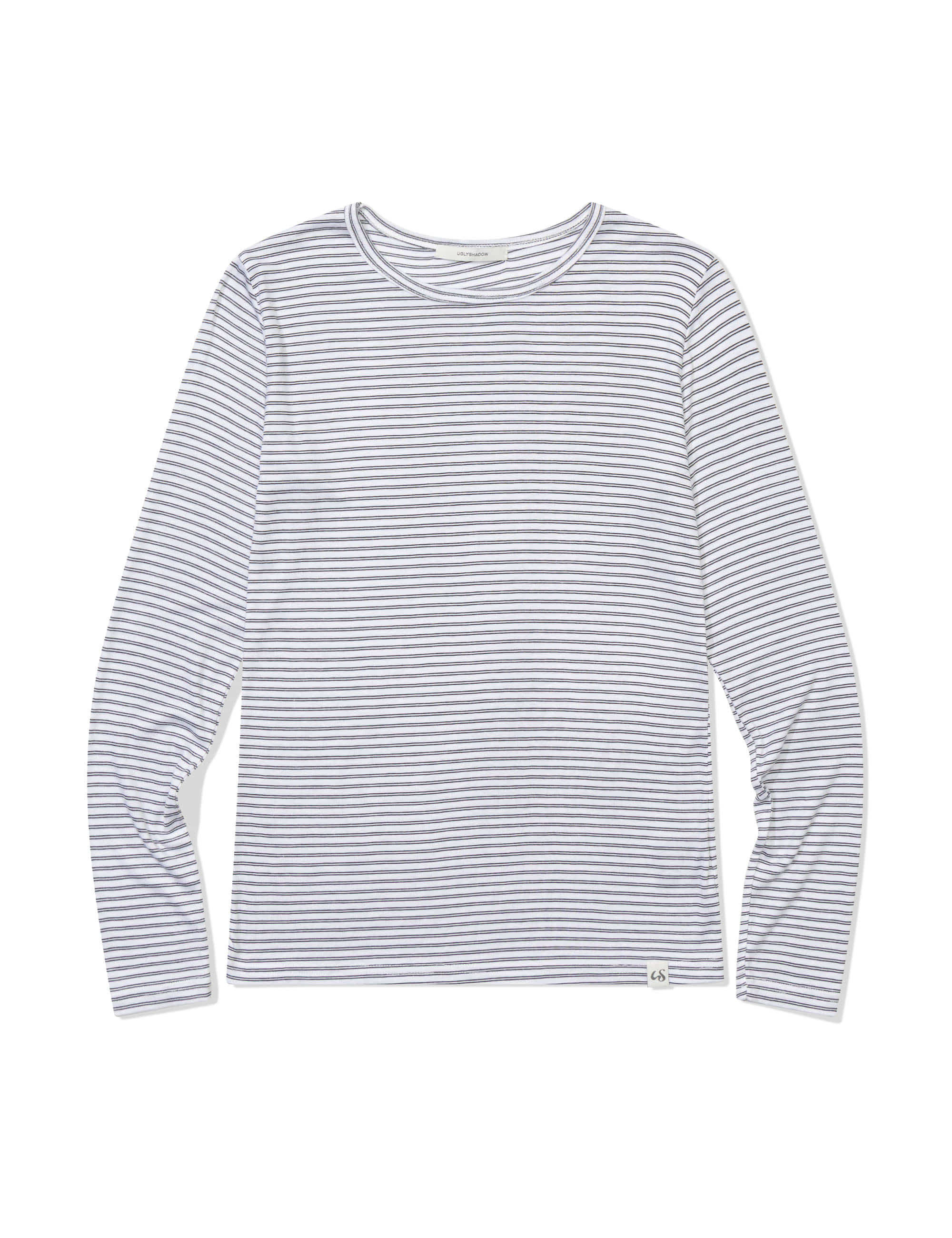 ugly-shadow-fw-25-thin-striped-t-shirt-white-white-s