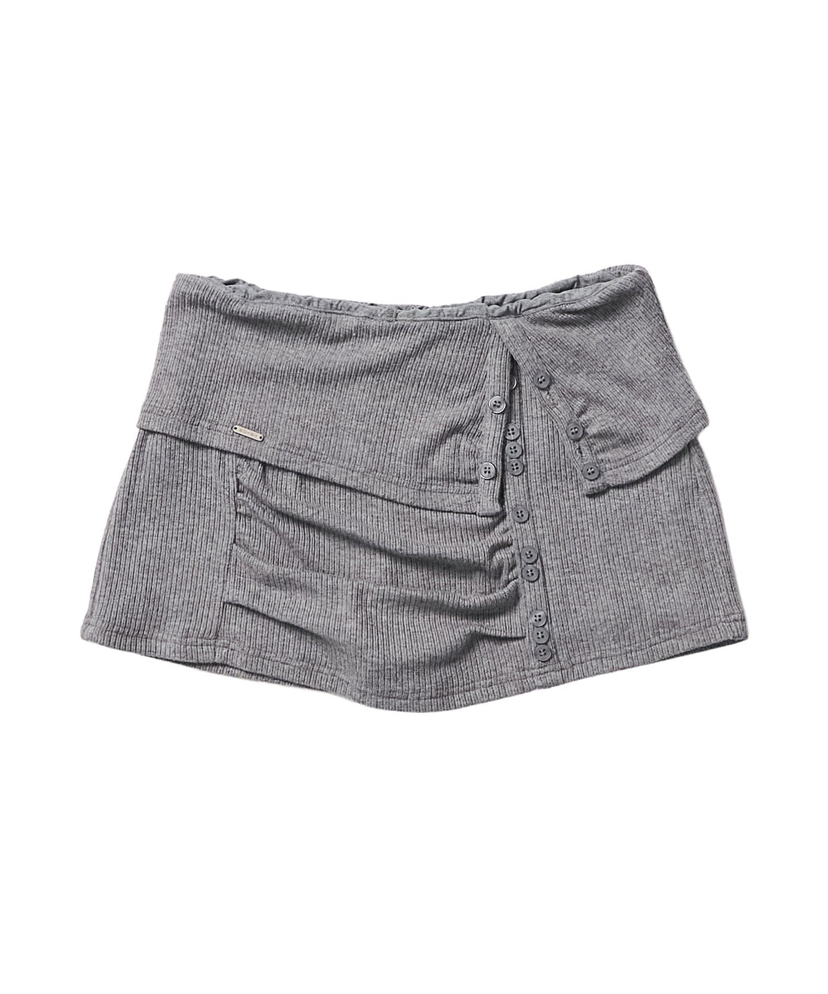 schism-inducing-fw-26-elodie-button-shirring-skirt-grey-grey-s