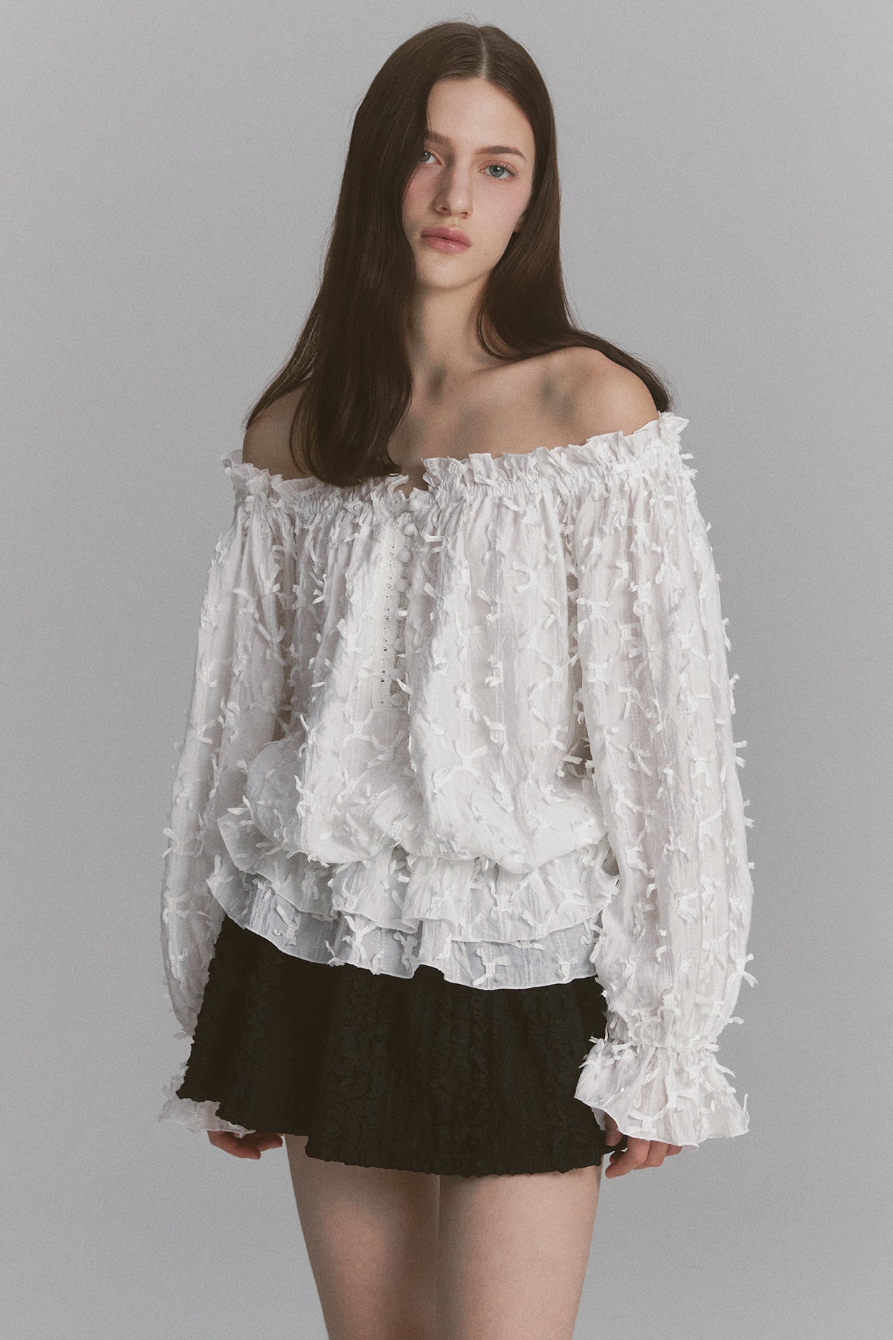 moilly-fw-24-feather-off-shoulder-blouse-white