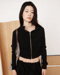 miyhoo-us-ss-26-shirring-crop-rib-zip-up-black-black-s