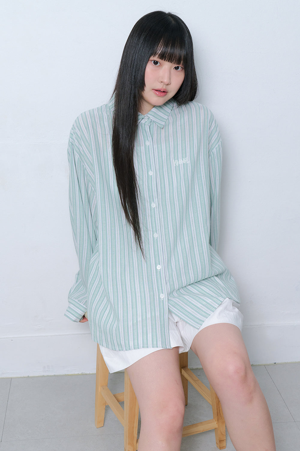 kicobe-ss-26-cozy-stripe-logo-shirt-green-green-s