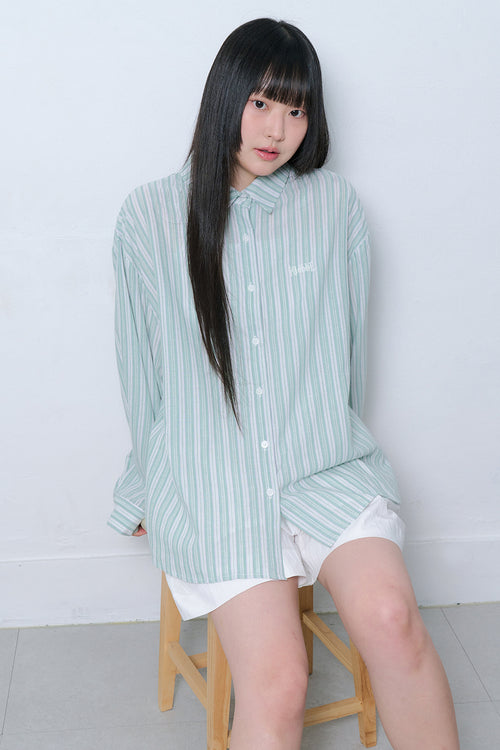 kicobe-ss-26-cozy-stripe-logo-shirt-green-green-s