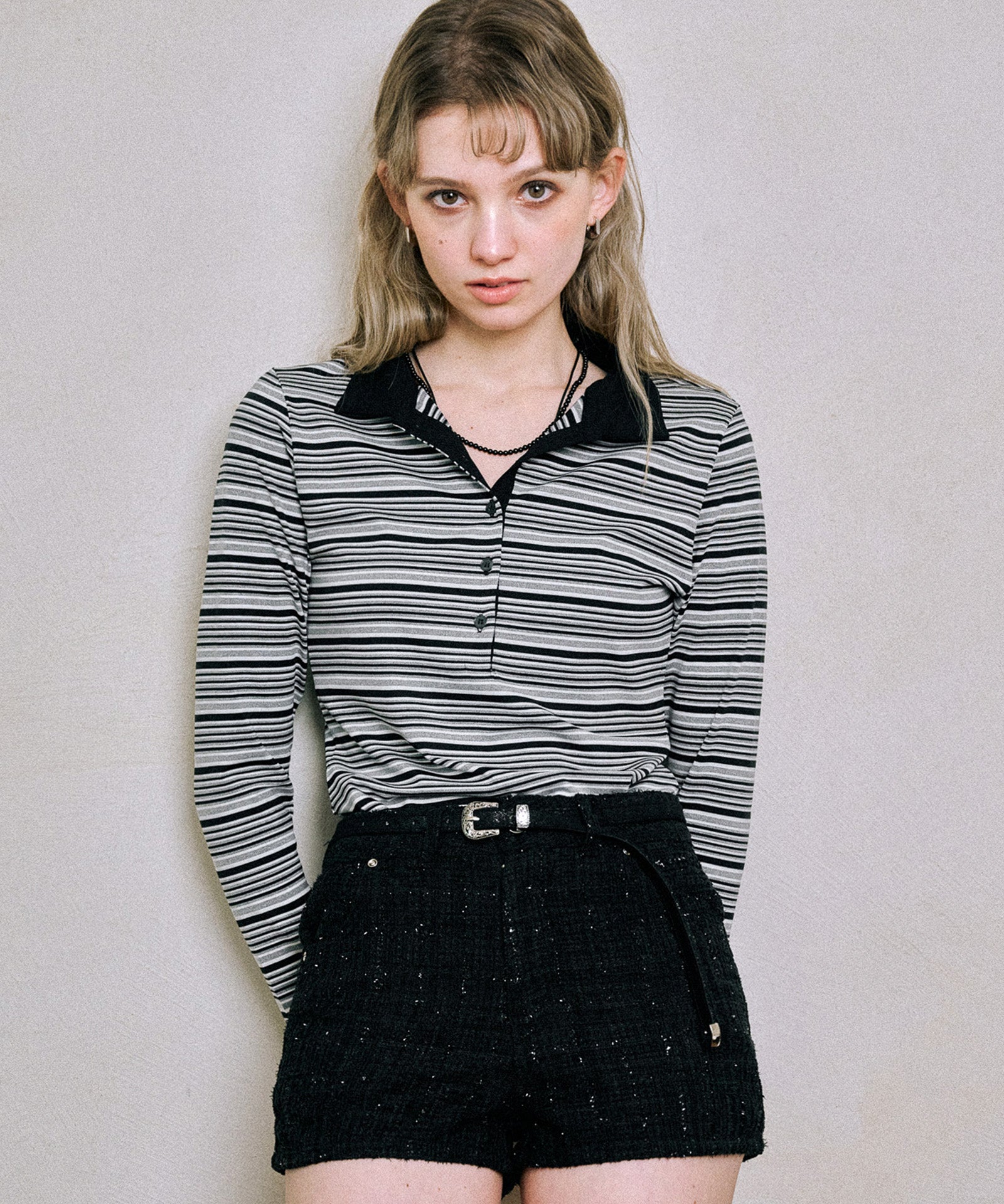 dear-me-ss-25-multi-stripe-piqu?-tshirt-(black)