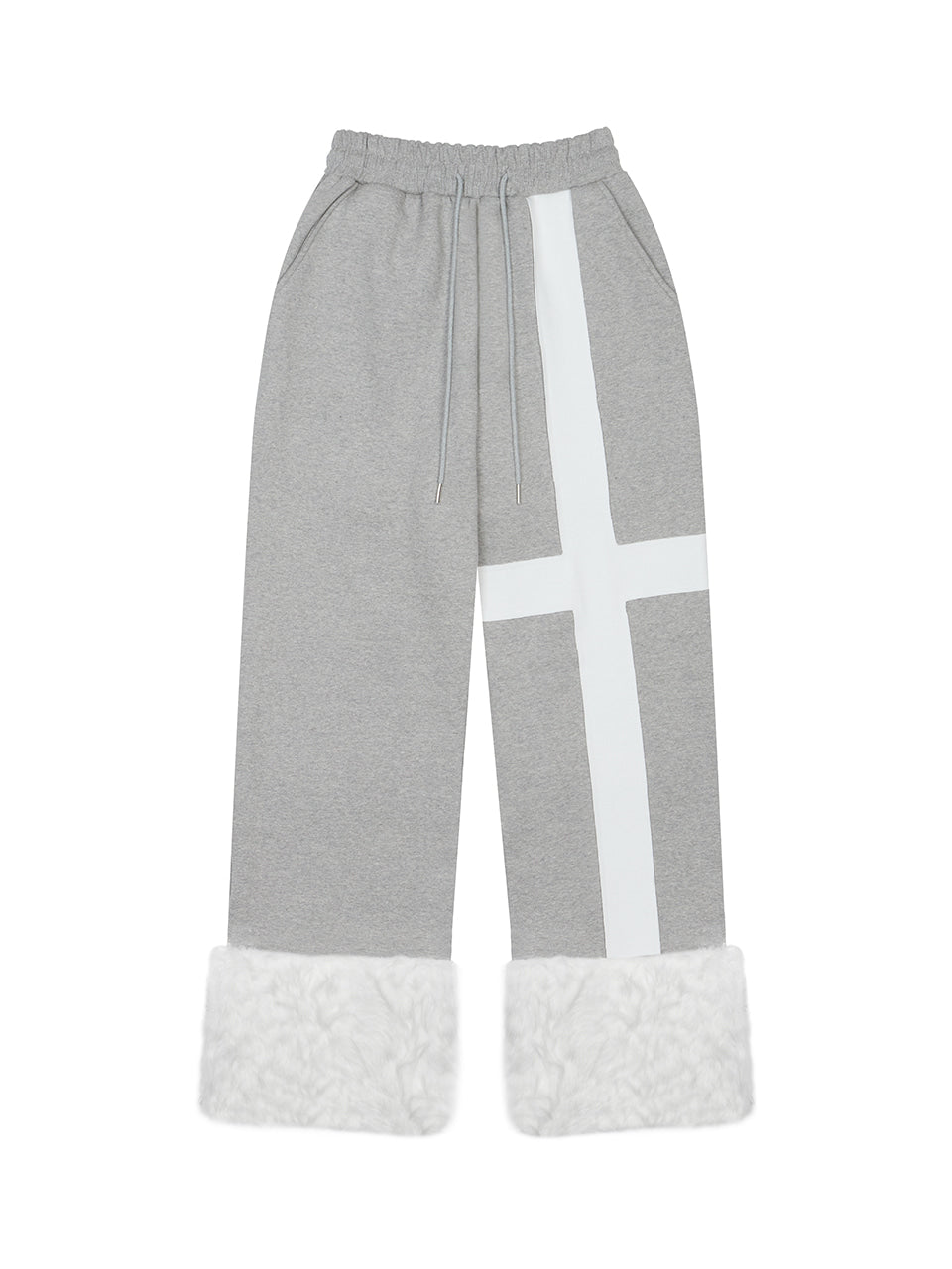 luv-is-true-fw-25-ev-fur-trim-training-pants-gray-gray-s