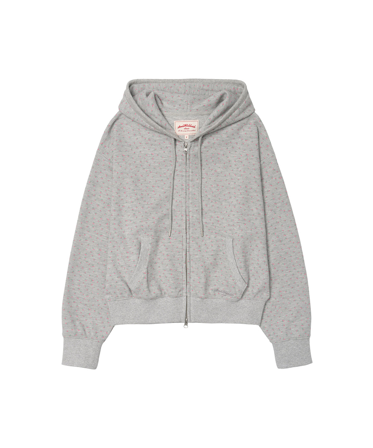ames-worldwide-fw-26-classic-flower-waffle-hoodie-zip-up-grey-gray-s