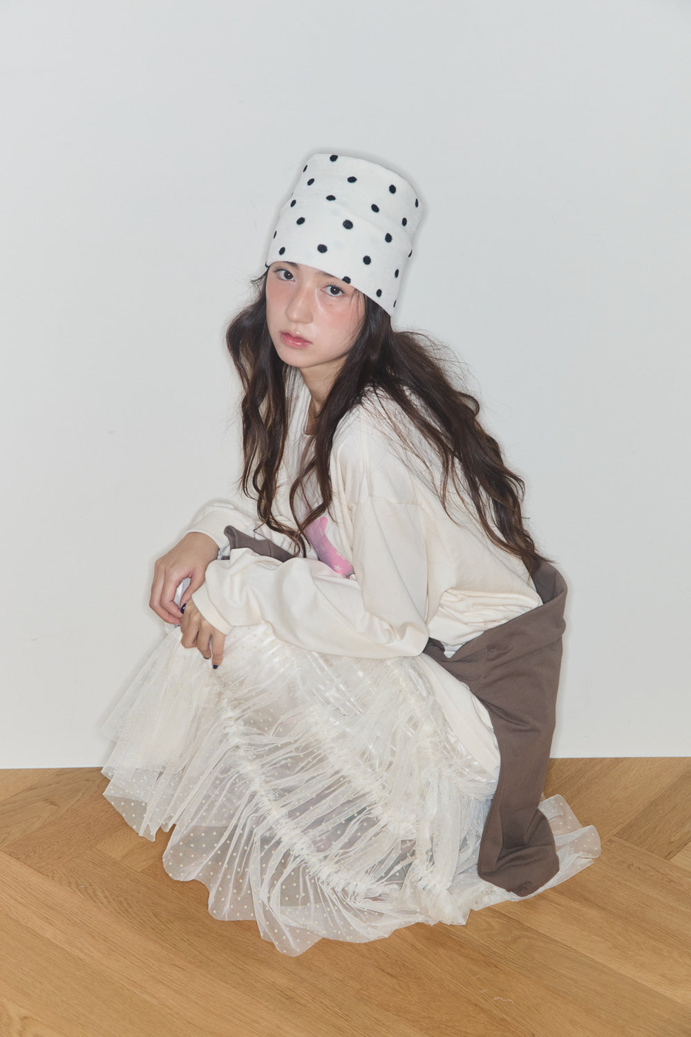 shakiri-fw-25-baby-dot-tulle-skirt-yellow-yellow-s