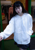 dydo-ss-26-link-girl-waffle-zip-up-white-s