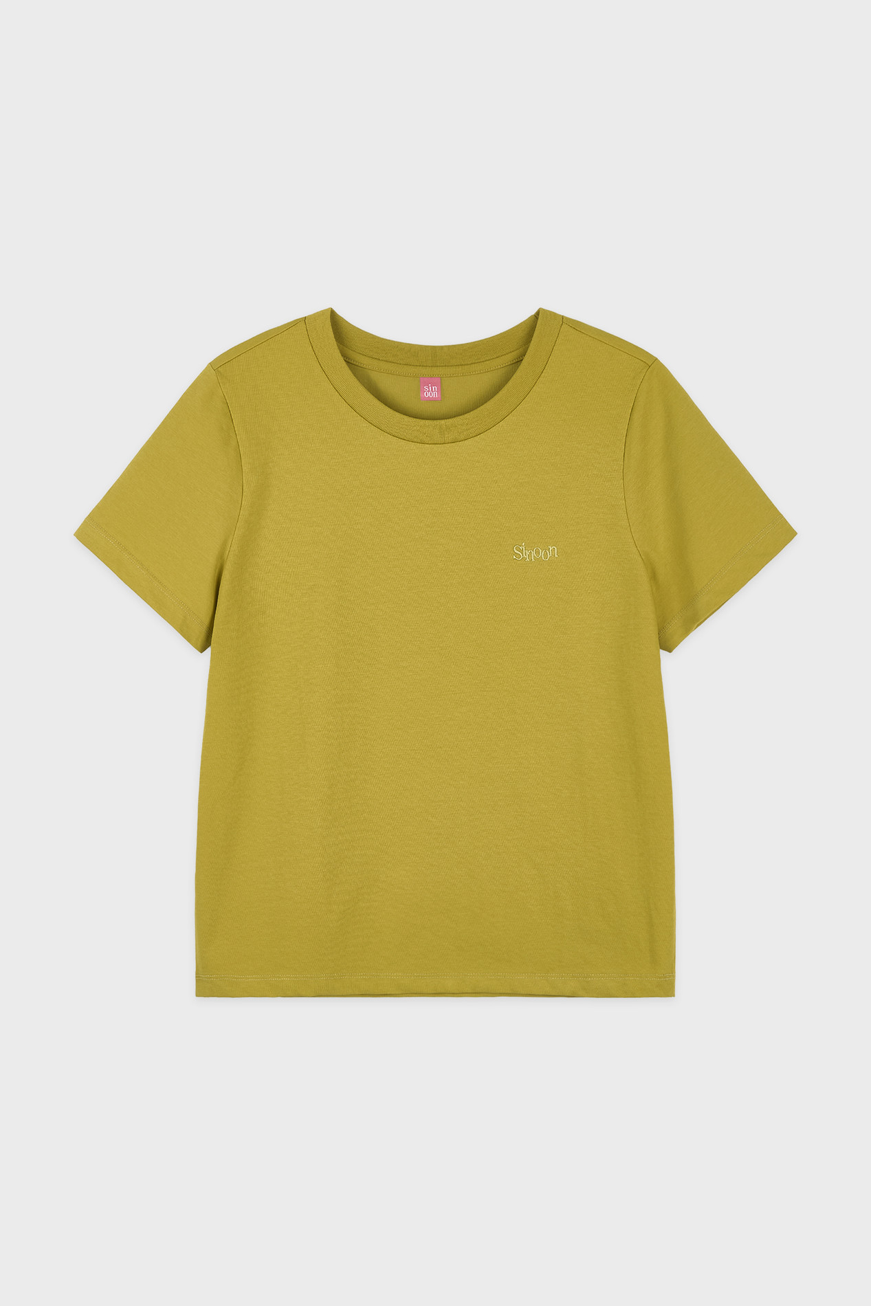 sinoon-ss-26-logo-basic-t-shirt-olive-olive-s
