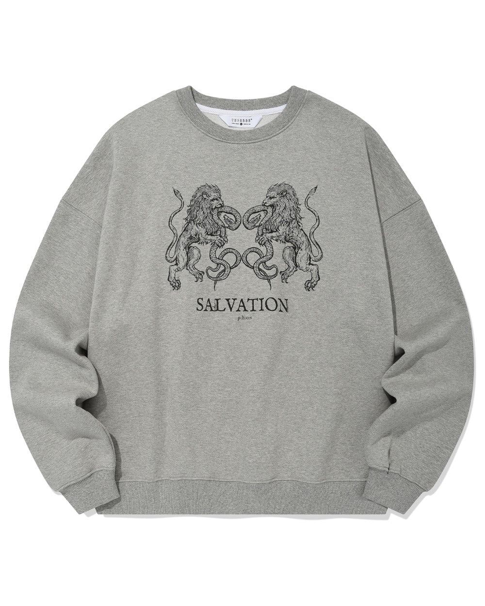 phos333-ss-26-salvation-lion-sweatshirt-melange-grey-melange-grey-s