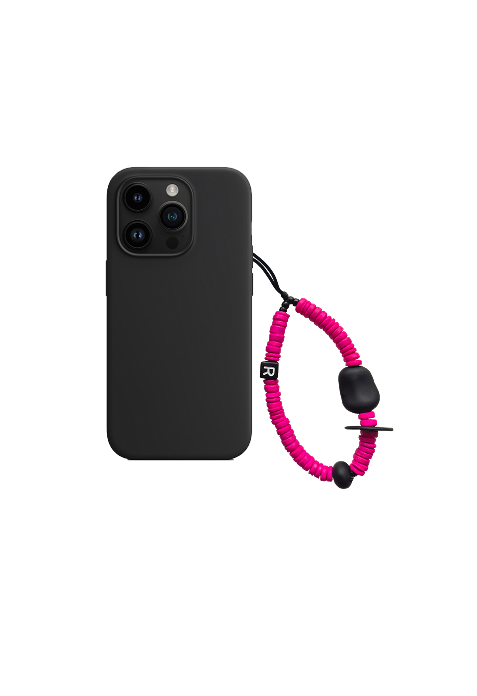 revoirsis-ss-26-nature-beads-phone-strap-short-magenta-black-s