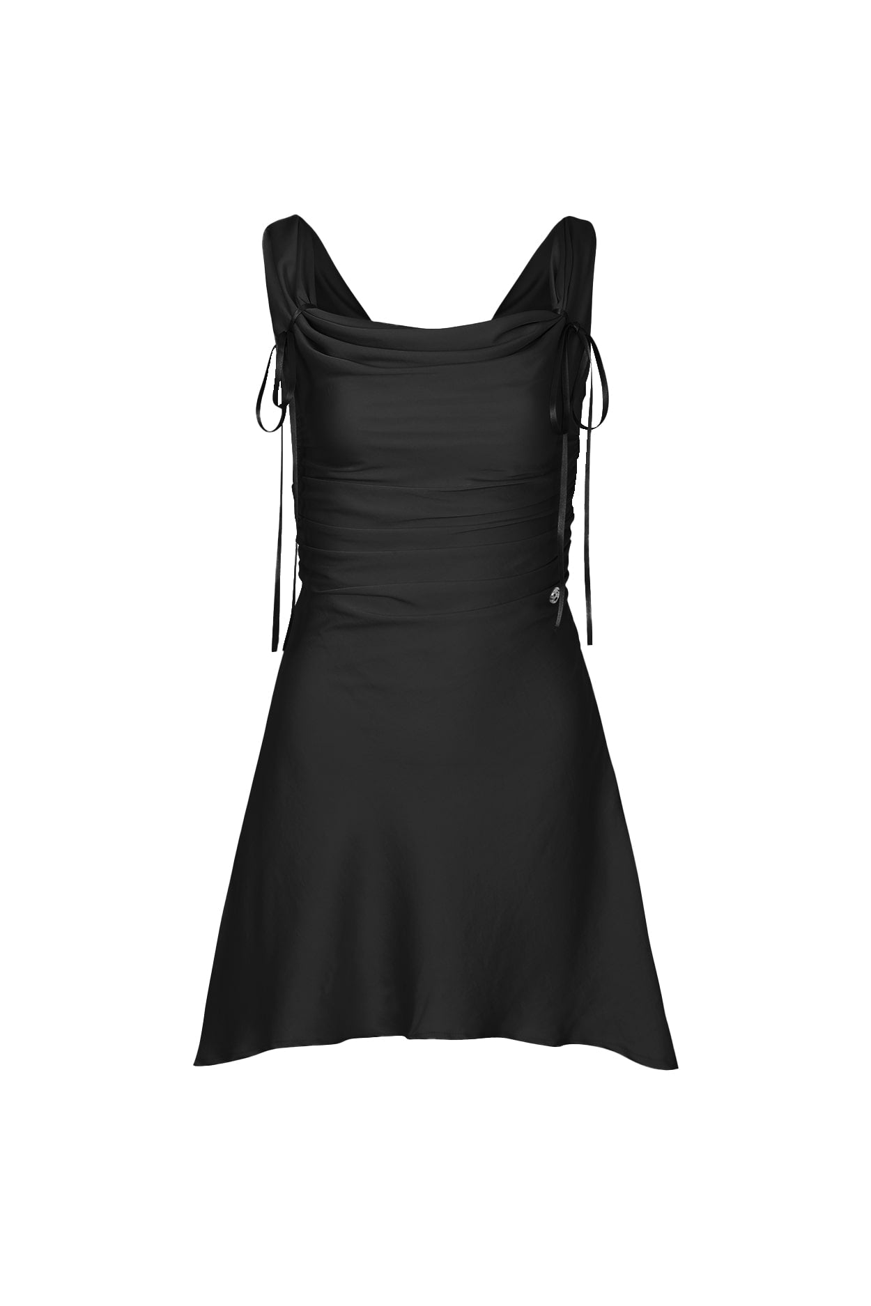 pain-or-pleasure-fw-24-dew-cowl-dress-black