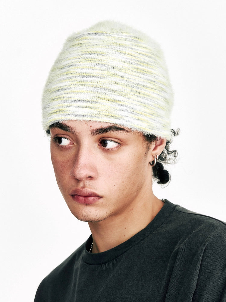 sserpe-ss-26-soft-hairy-gradation-beanie-grey-yellow-grey-yellow-s