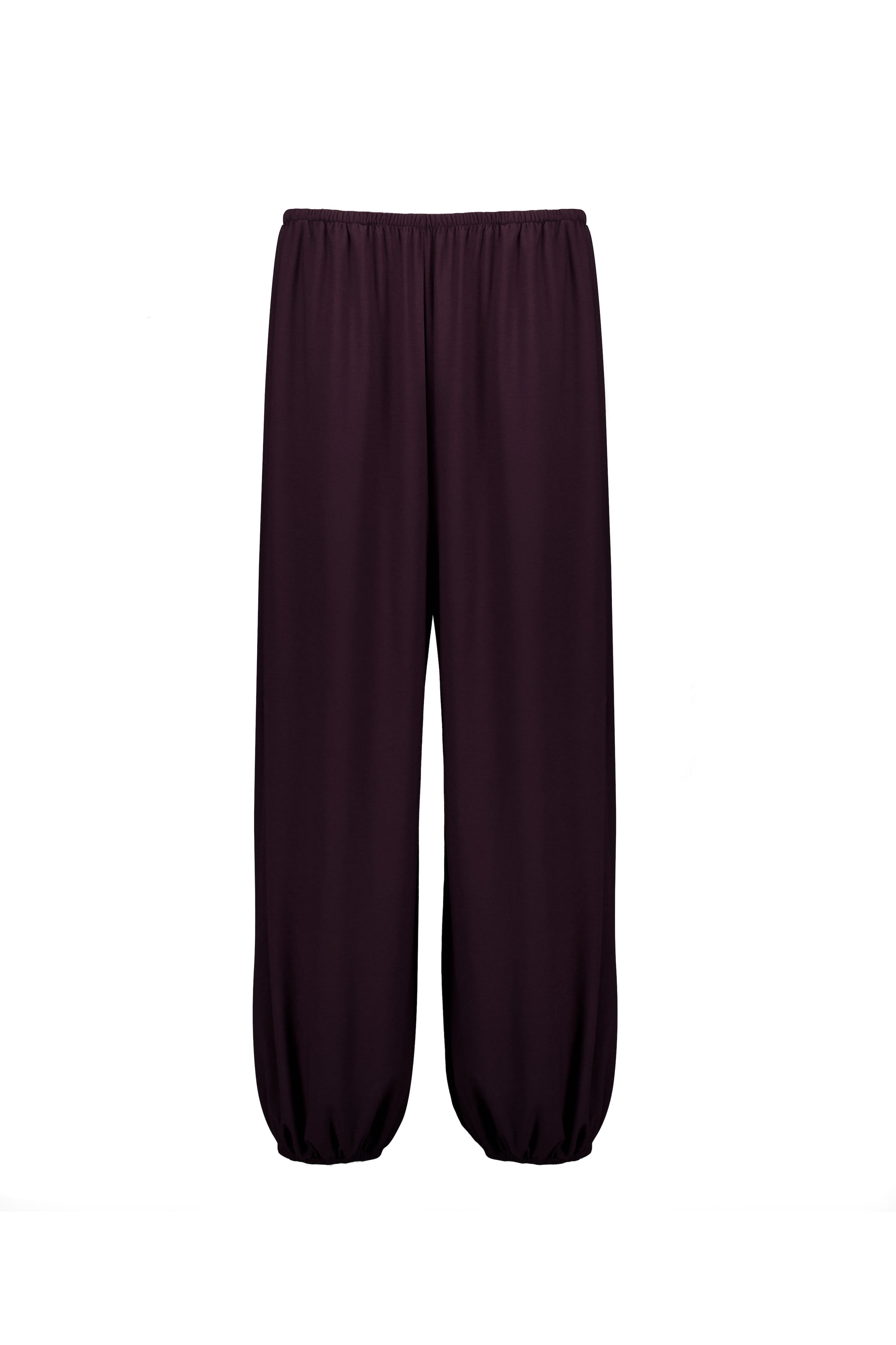 pokos-fosca-ss-26-shirred-waist-pants-brown-brown-s